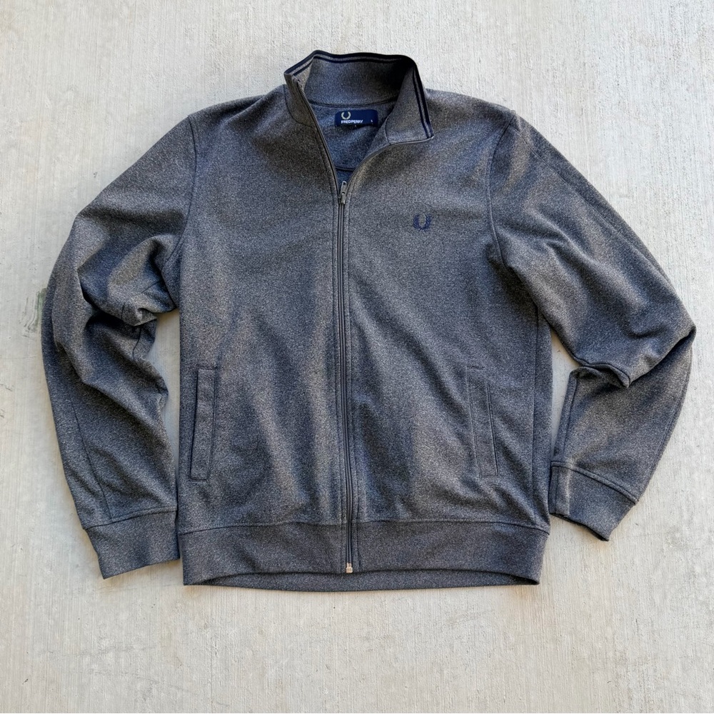 Fred Perry Track Jacket Men Size Small Zip Up Performance Stretch